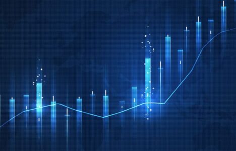 Digital element going up