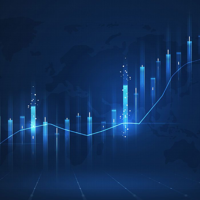 Digital element going up