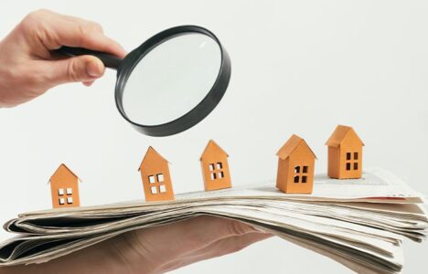 magnifying-glass-above-house-models