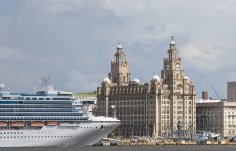 Cruise ship at Royal Albert Dock, Liverpool