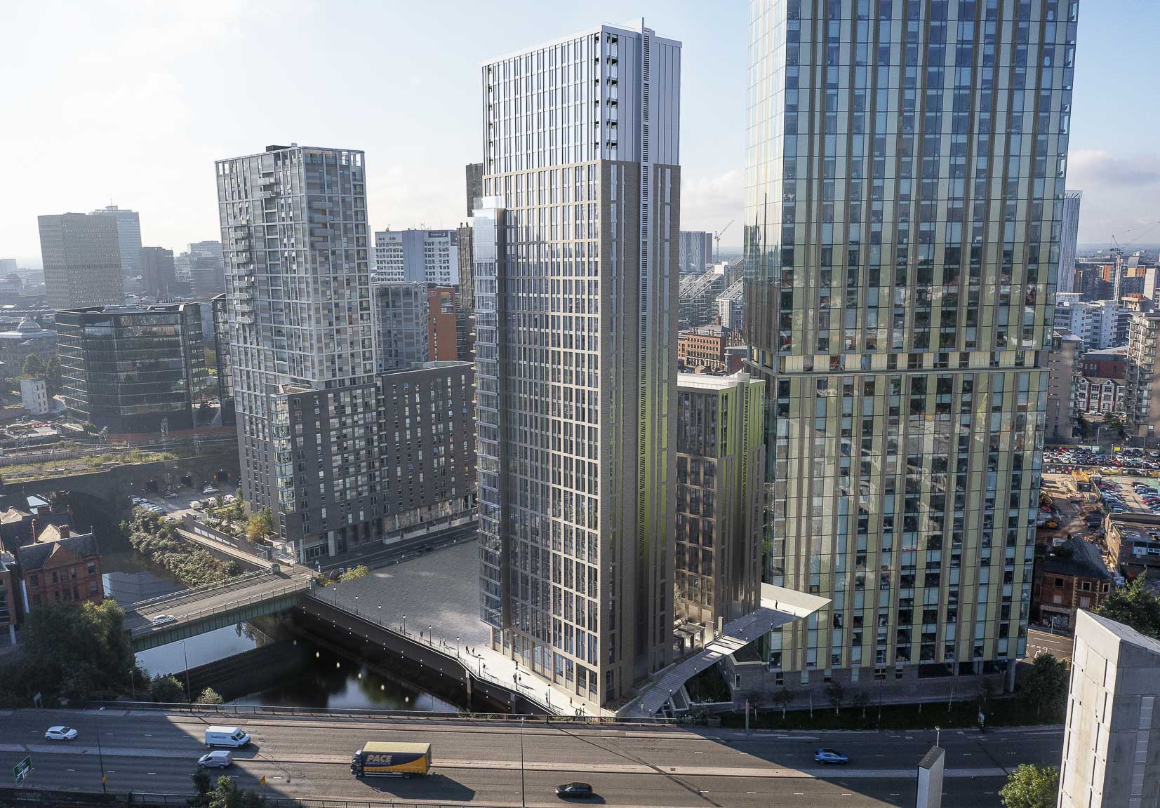 Embankment Exchange Aerial view