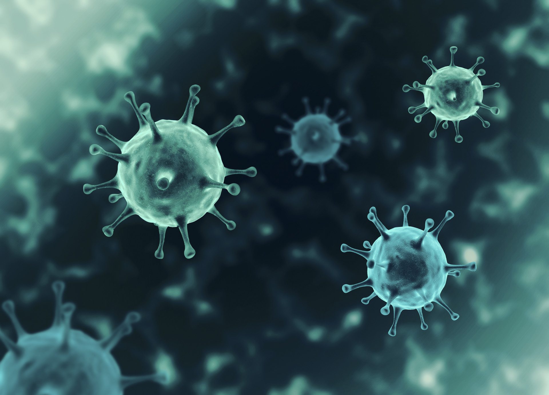 covid-19, coronavirus outbreak, virus floating in a cellular environment , coronaviruses influenza background, viral disease epidemic, 3D rendering of virus, organism illustration,