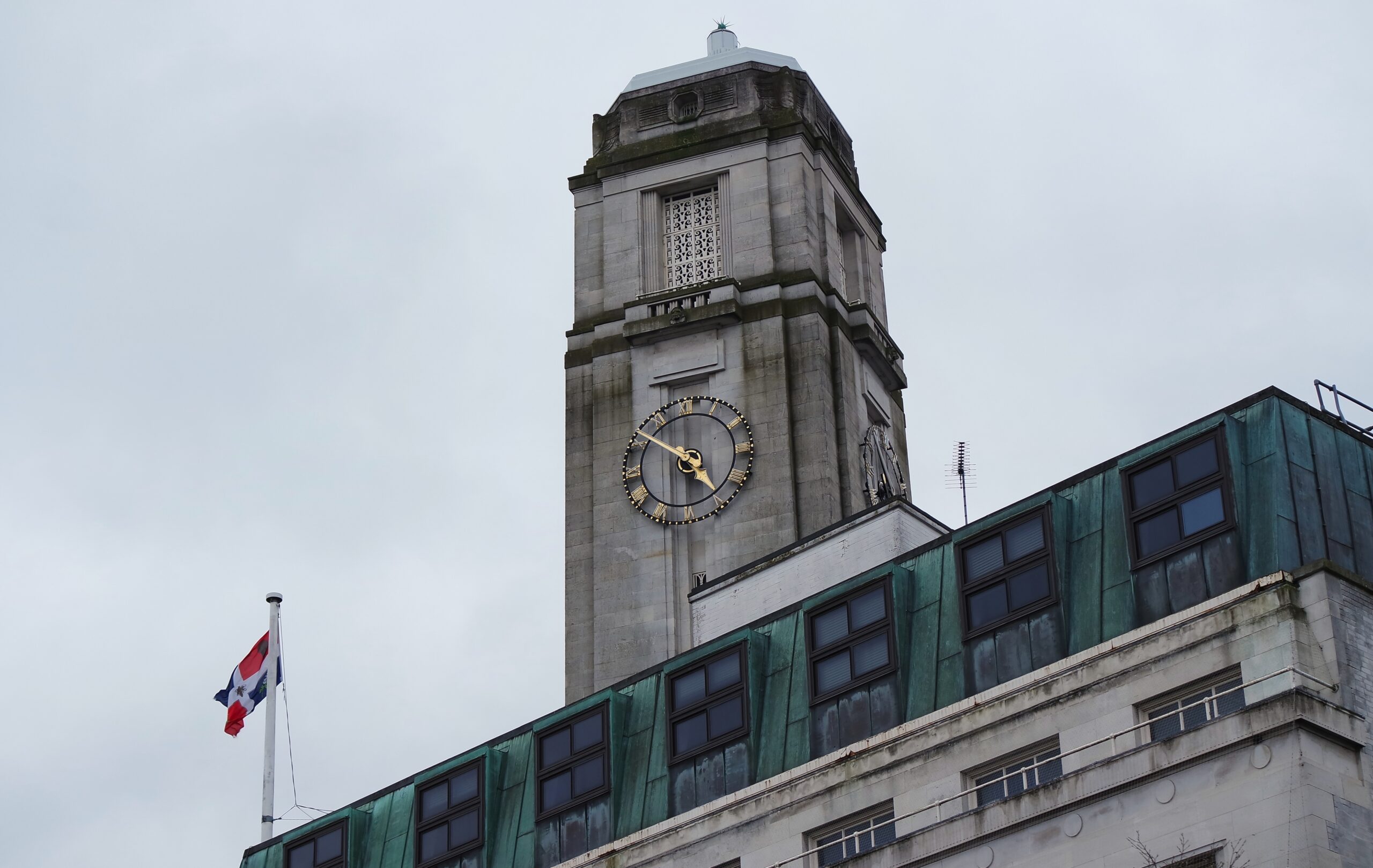 Exterior view of Luton city centre building during the day