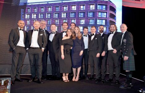 RWinvest staff onstage at the UK Property Awards