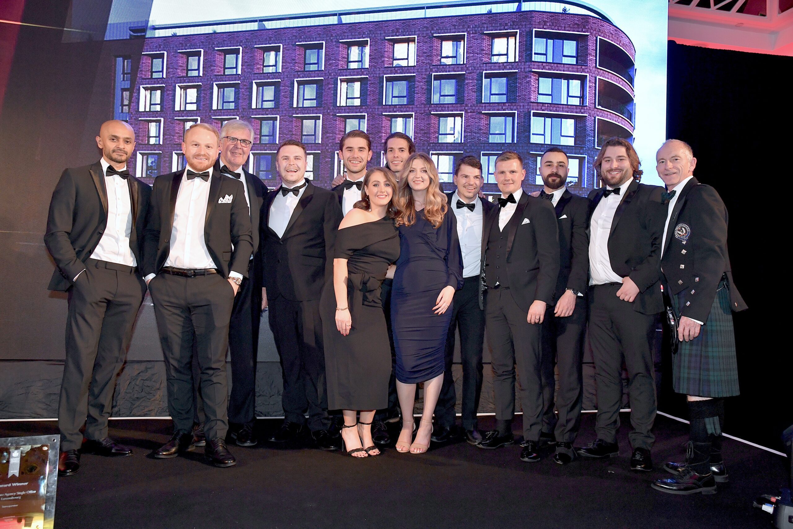 RWinvest staff onstage at the UK Property Awards