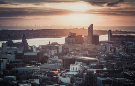City from aerial view