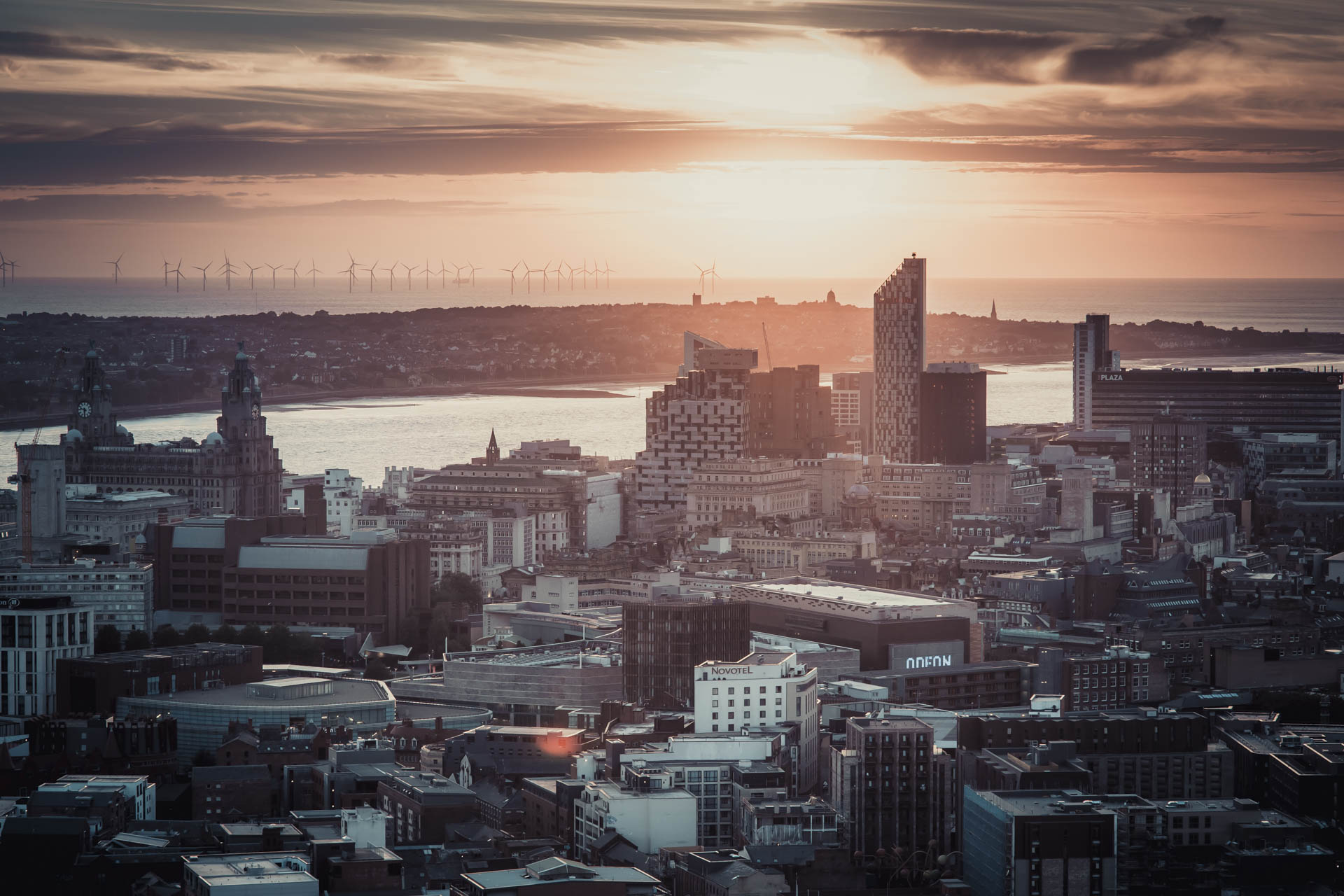 City from aerial view