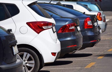 Parking spaces at an investment property