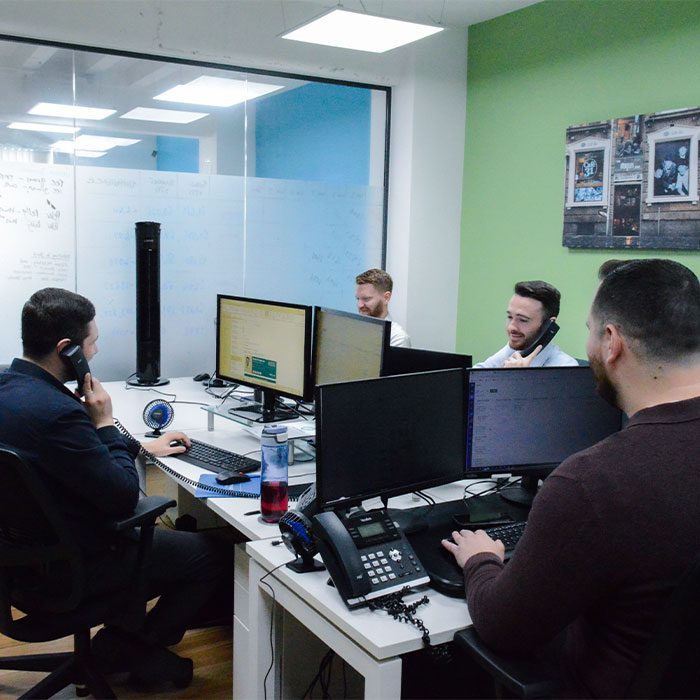 Post-sales department at property investment company RWinvest in Liverpool office