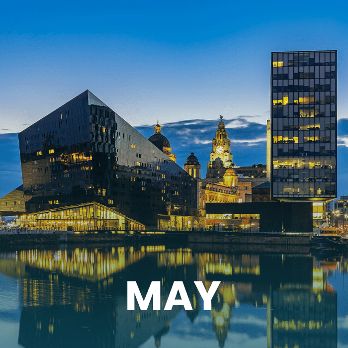 Text May with Liverpool view in the background