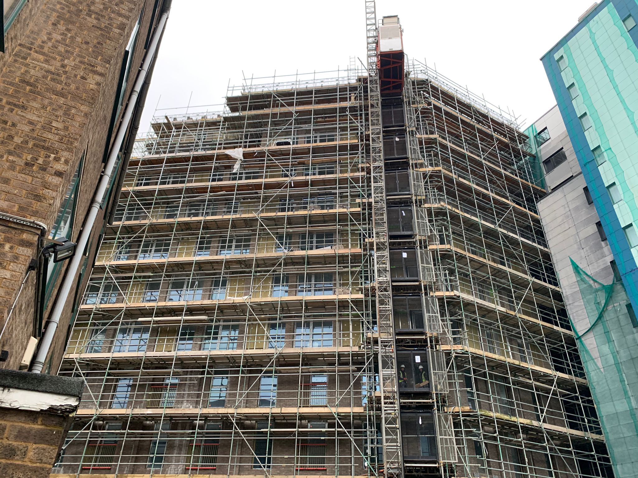 Image showing construction progress at the Hive Luton development