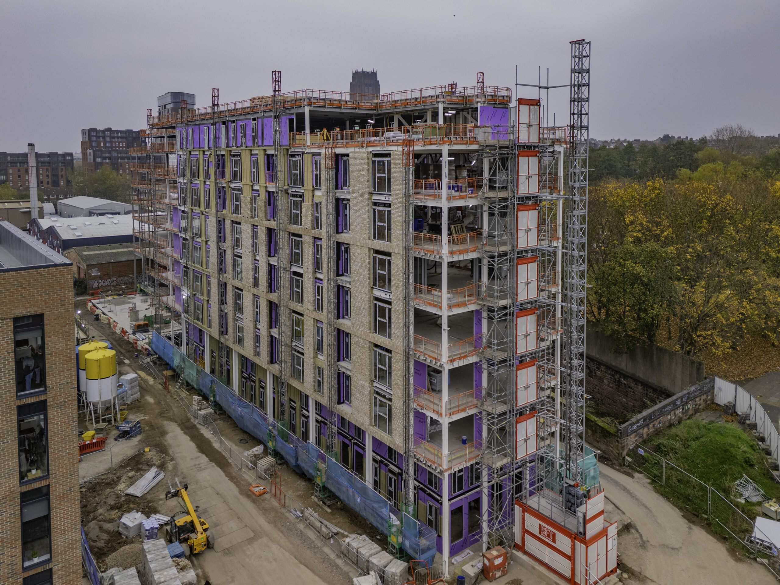 Image of construction of Central Park development