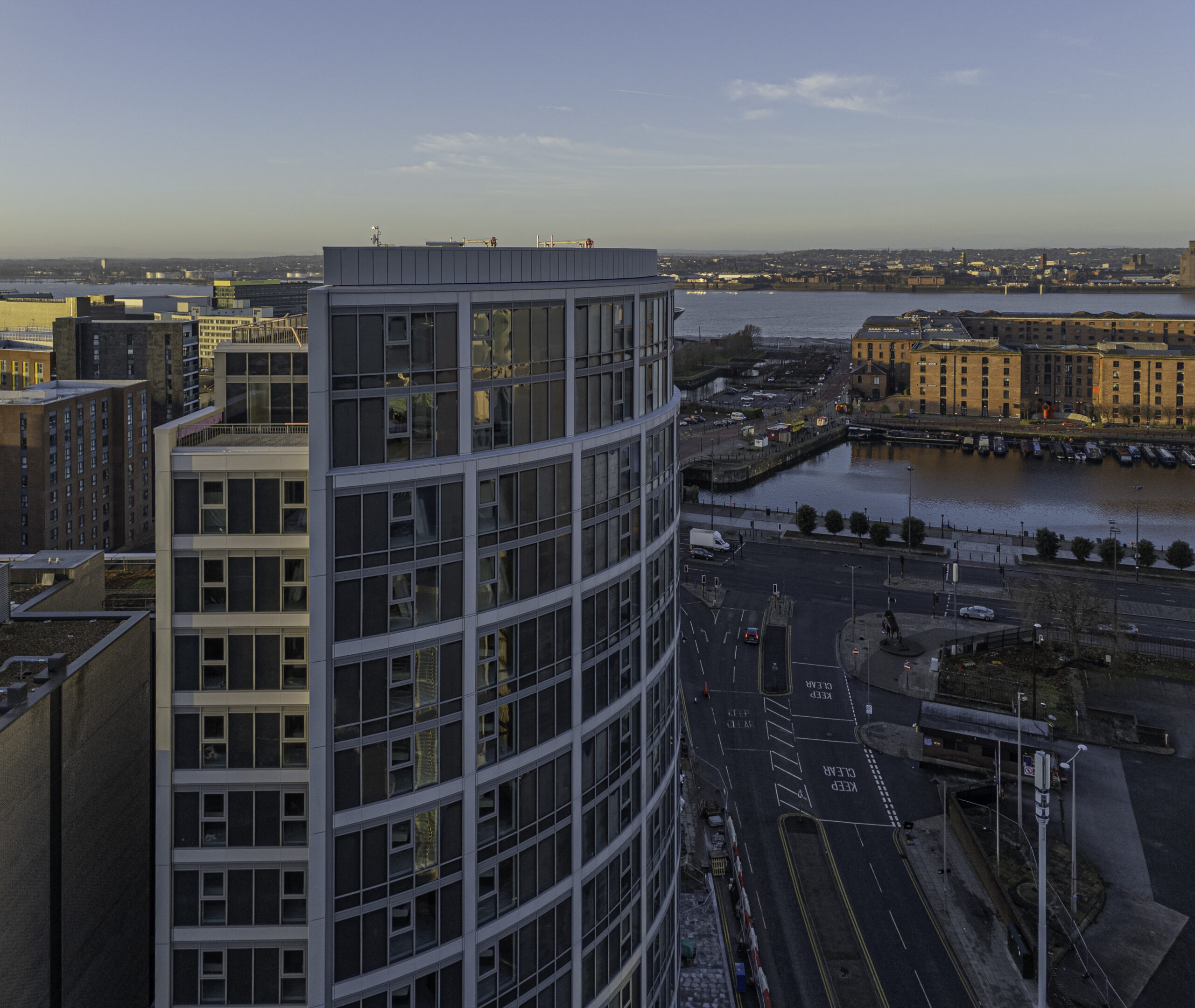 Image of construction progress at One Park Lane development, Liverpool