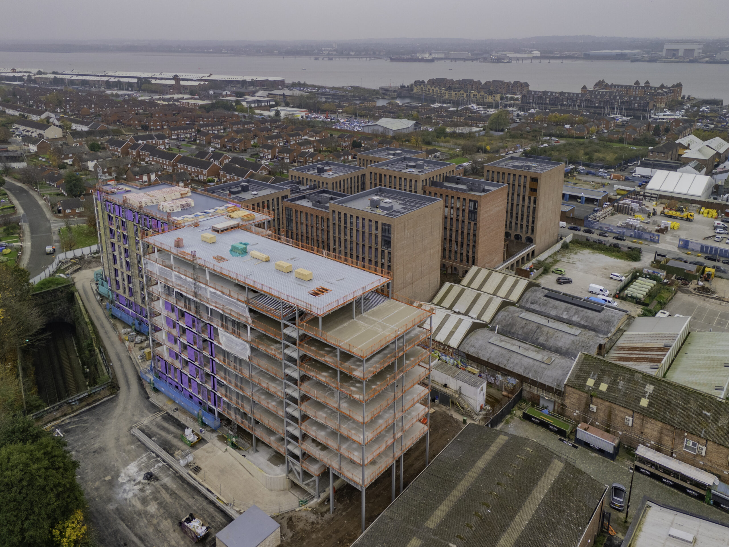 Image of construction of Central Park development