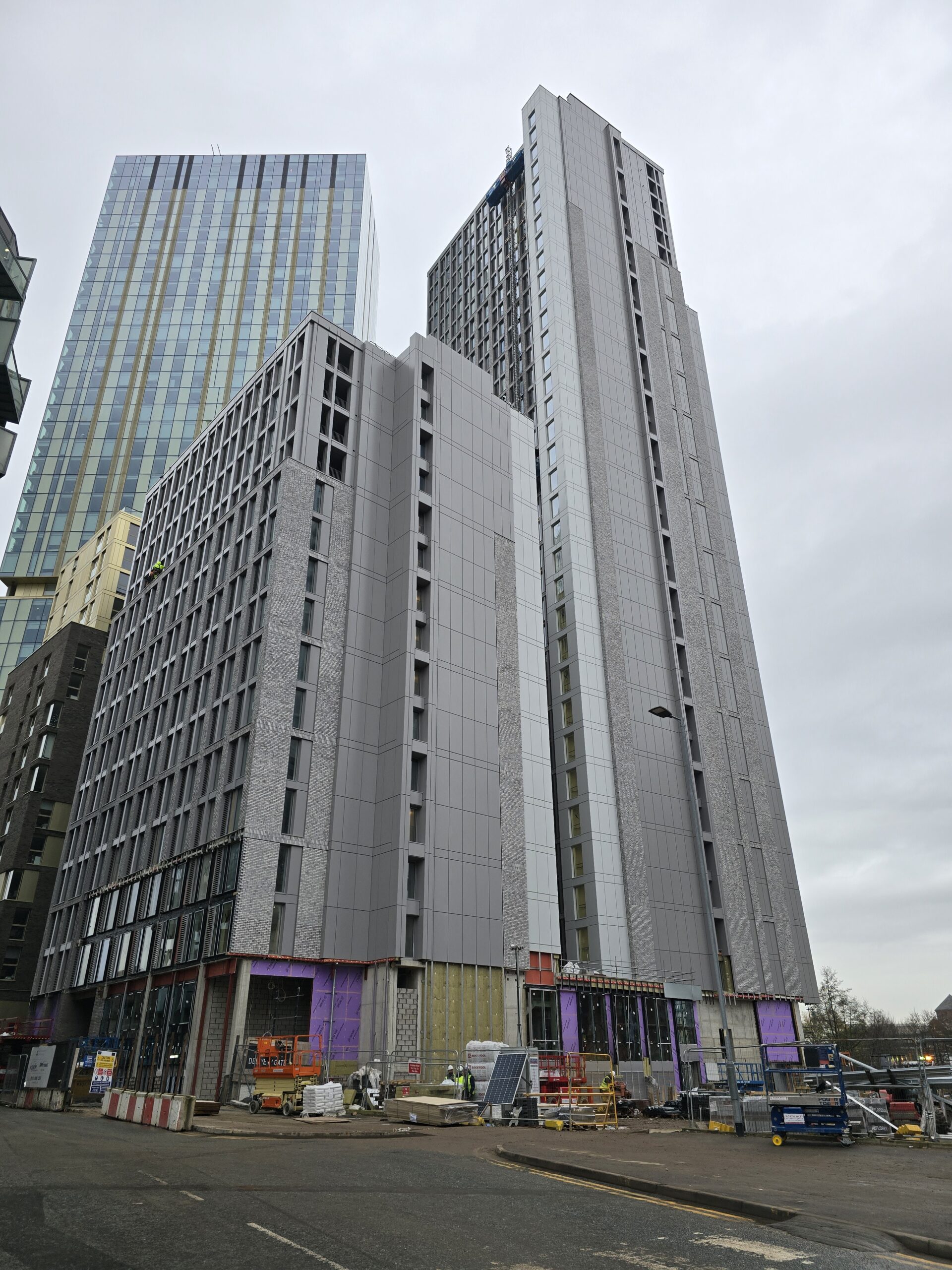 Image showing construction progress at Embankment Exchange Manchester development