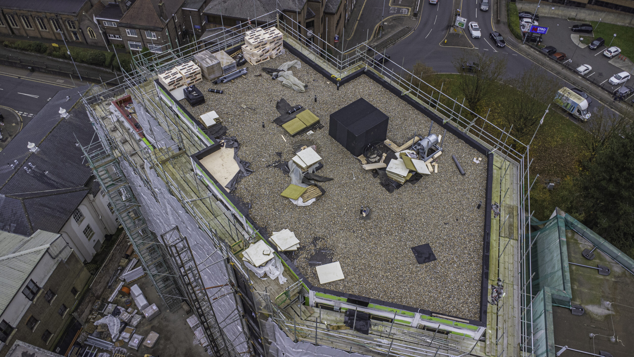 Image showing construction progress at the Hive Luton development