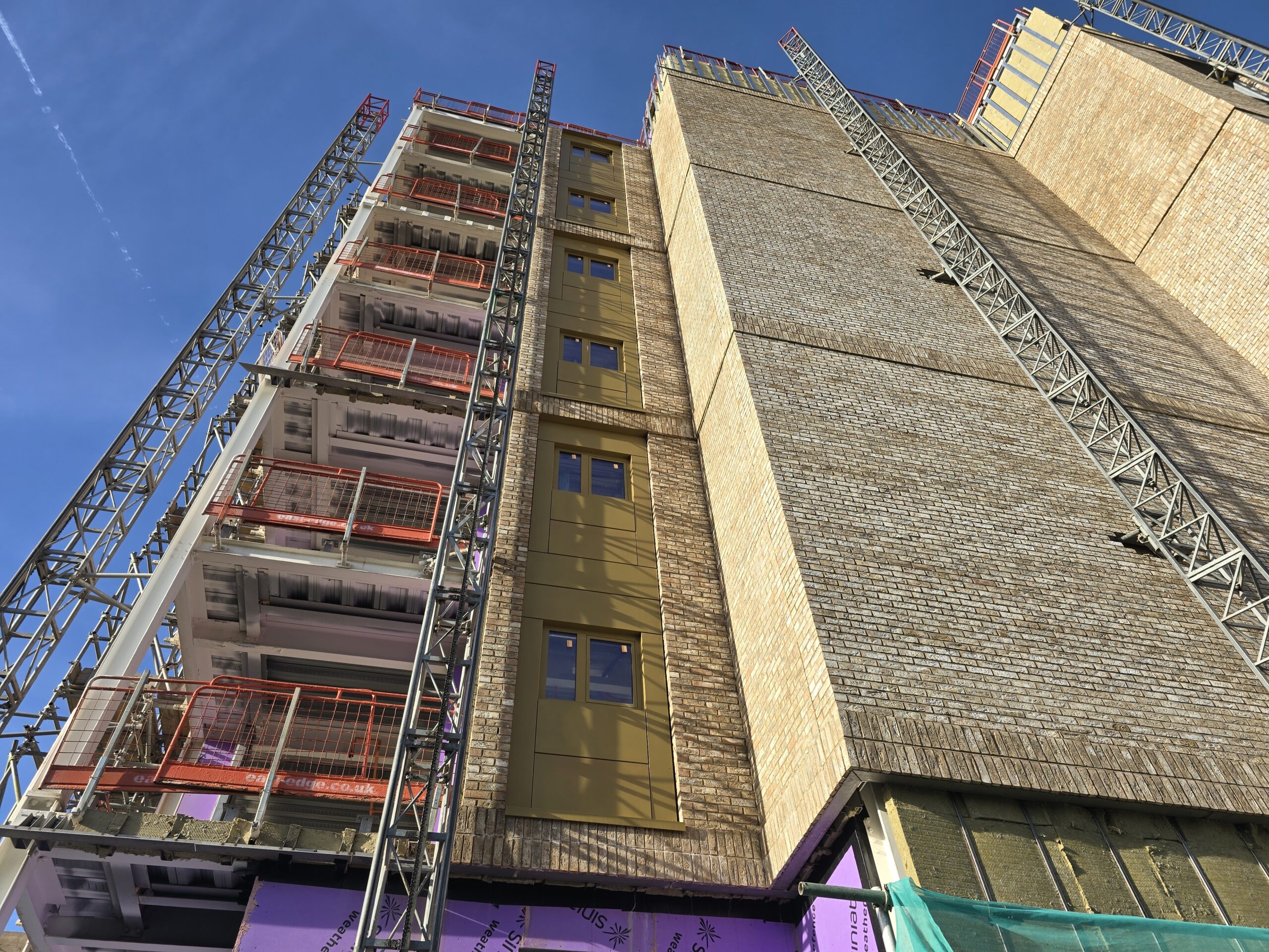 Construction progress at Central Park development Liverpool