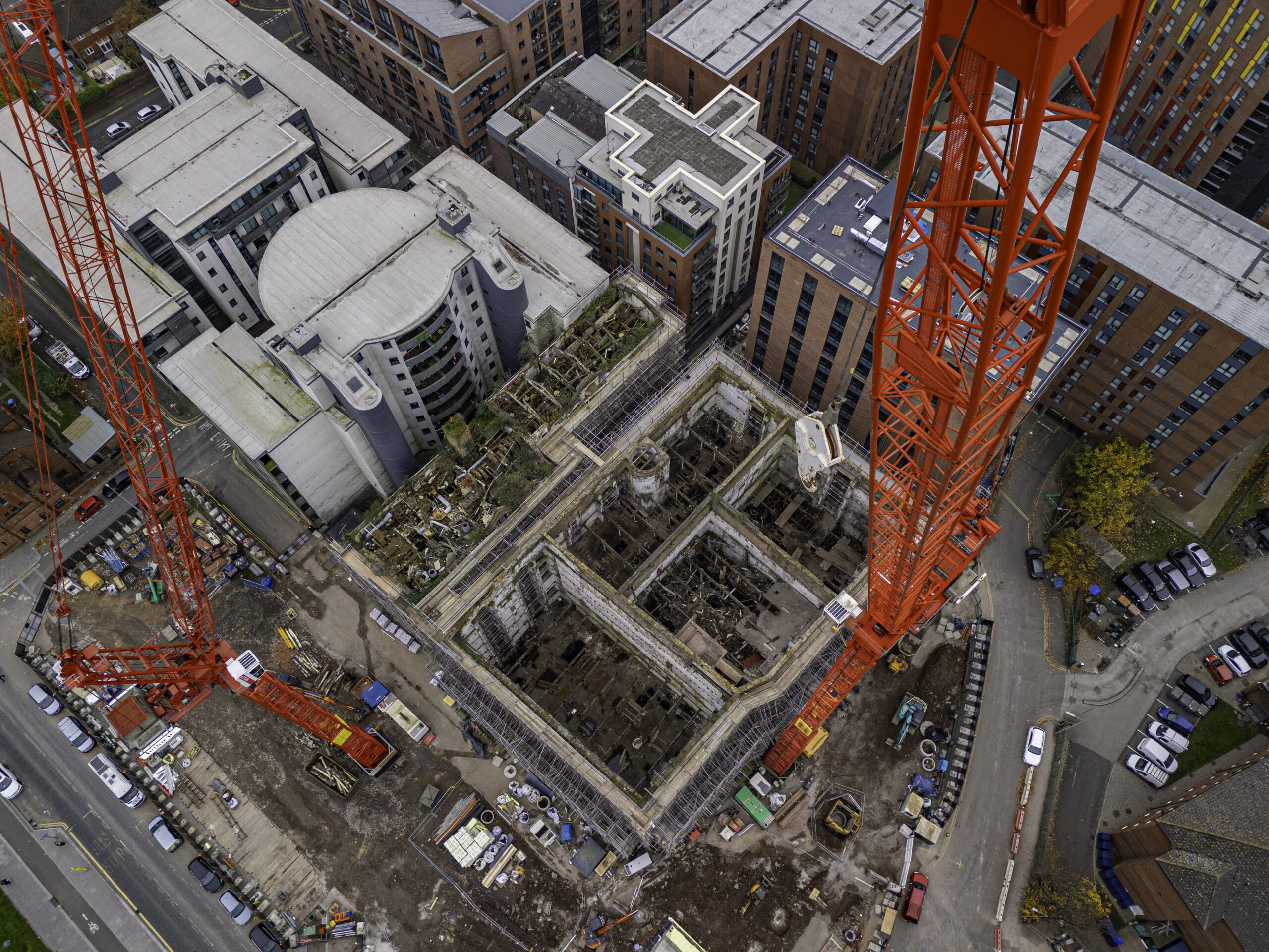 Image showing construction progress at Central Park Liverpool development