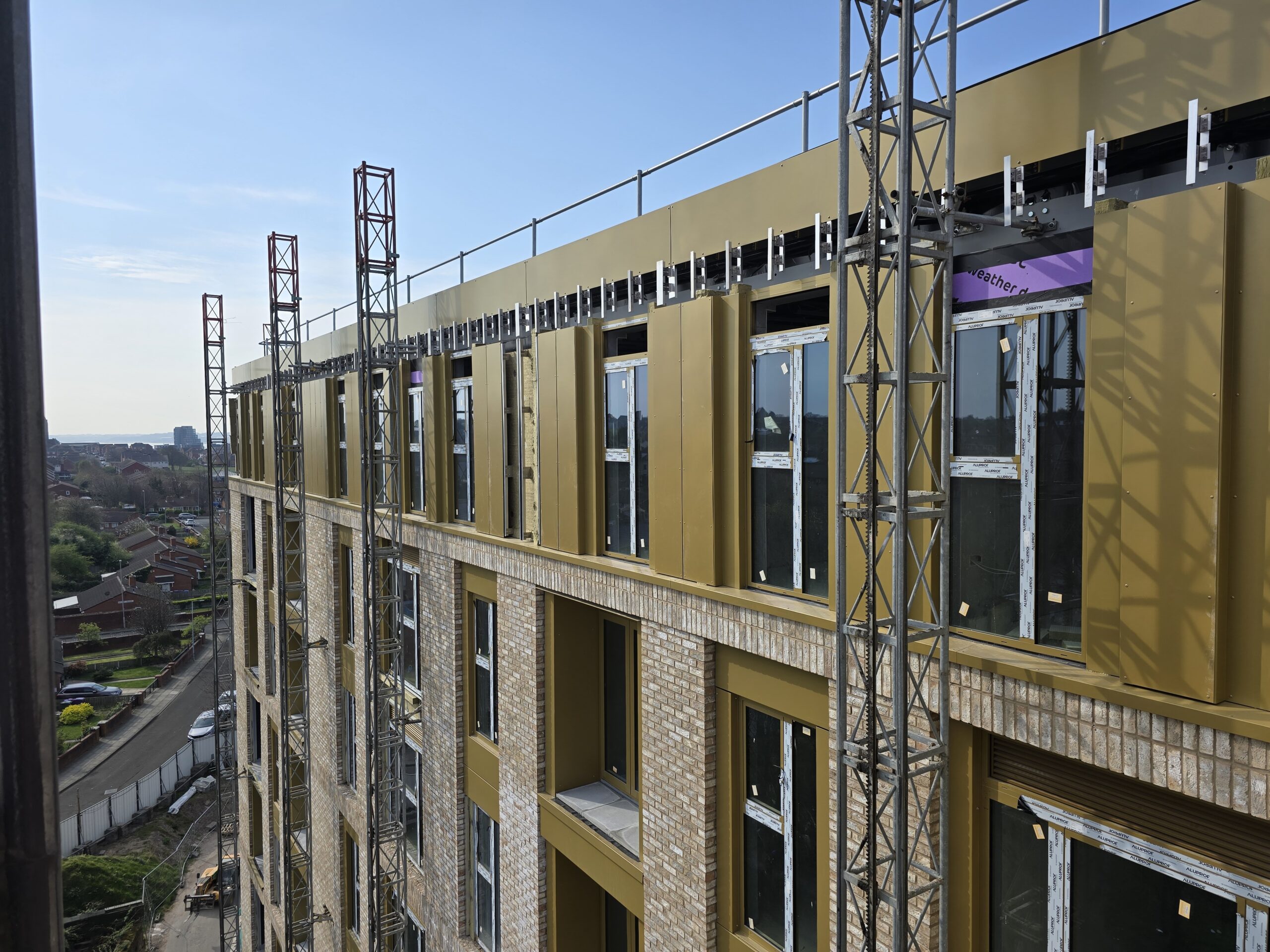 Image showing construction progress made at site of Central Park Liverpool