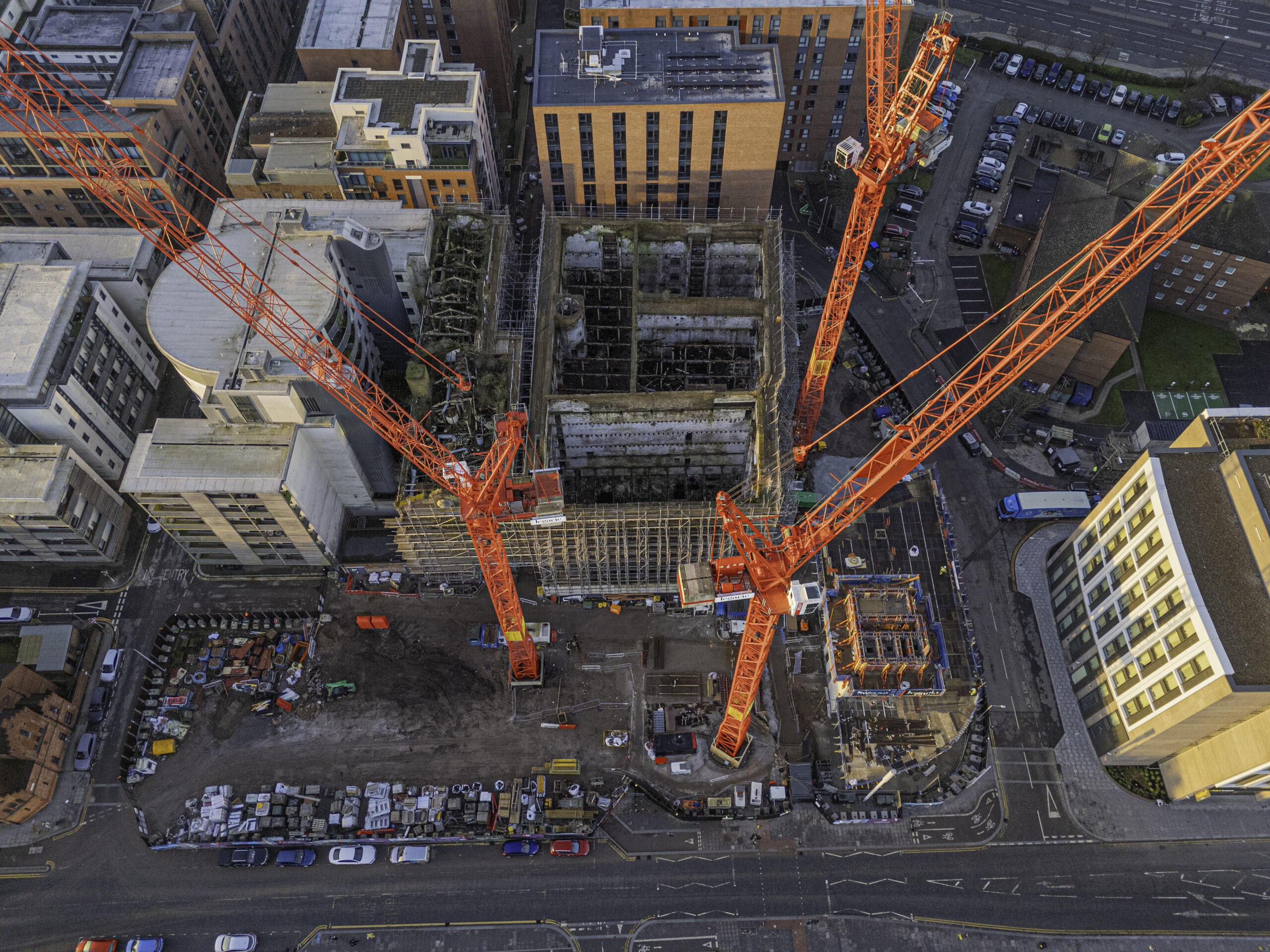 Image showing construction progress at the Mill Liverpool development