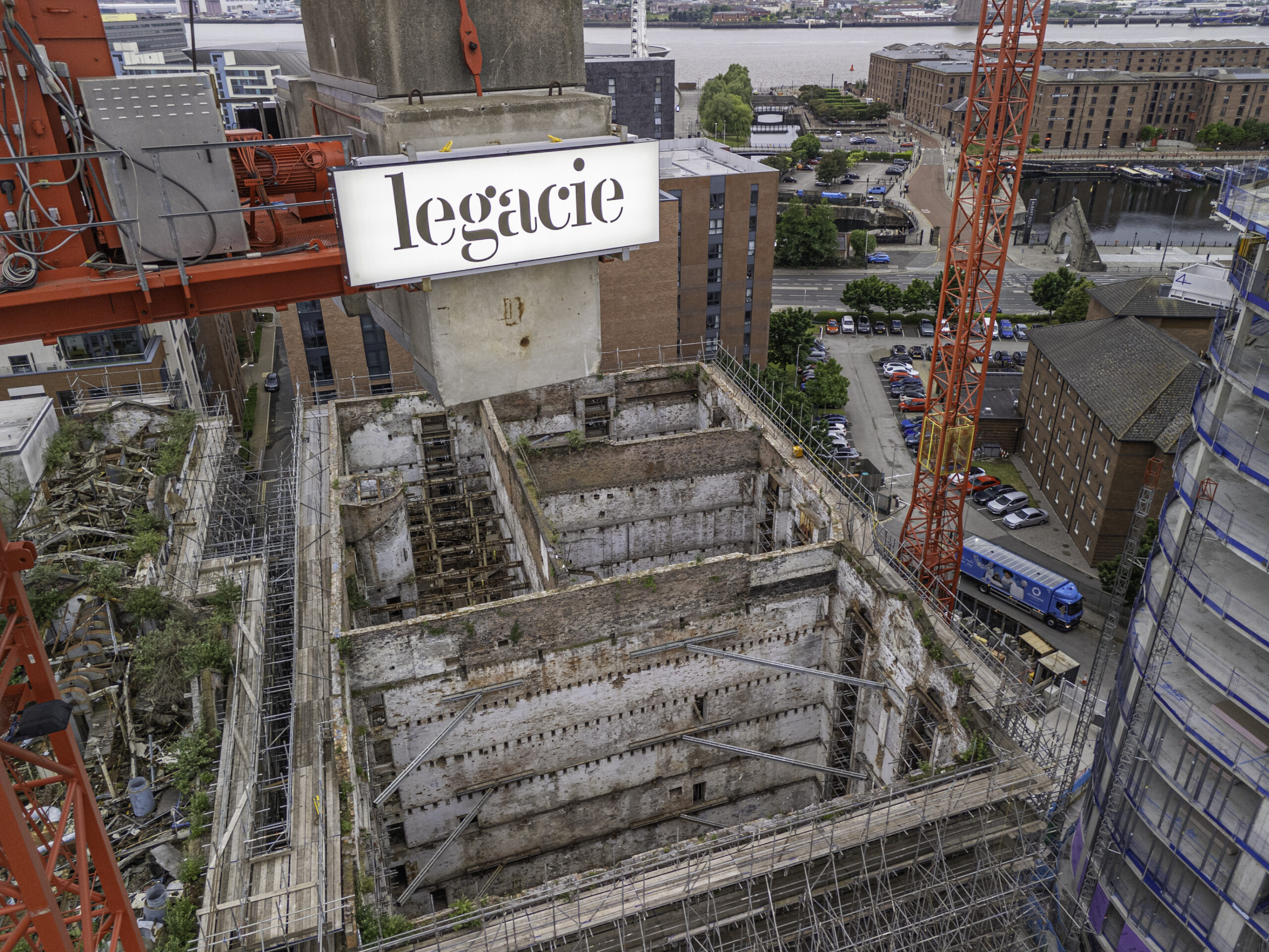 Image showing construction progress for The Mill Liverpool development