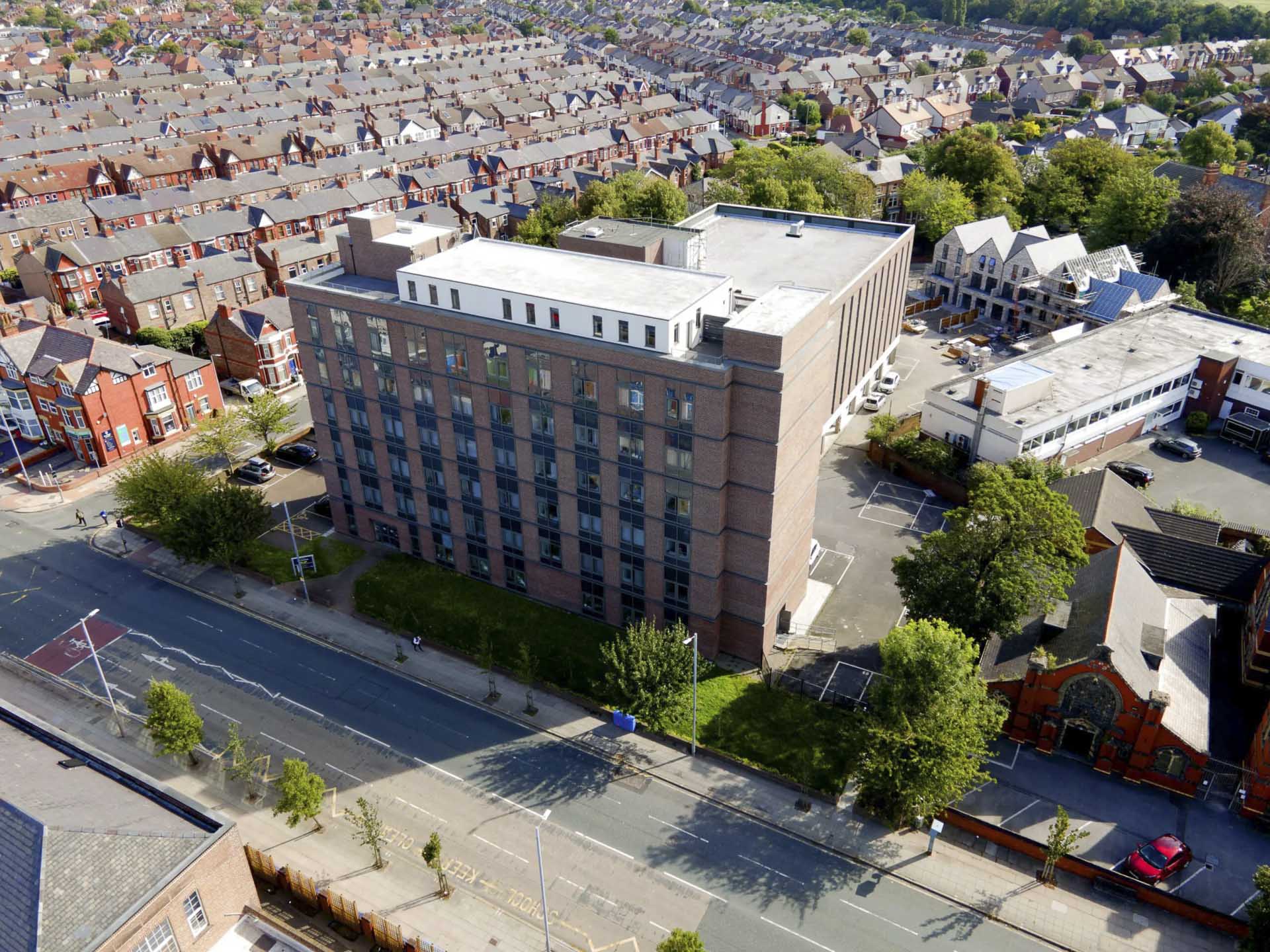 Crosby Gardens Liverpool Drone Image
