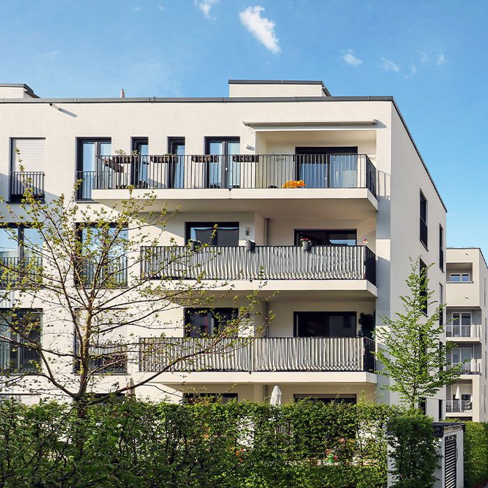 Apartment with balconies in UK rental market where rents are rising fast