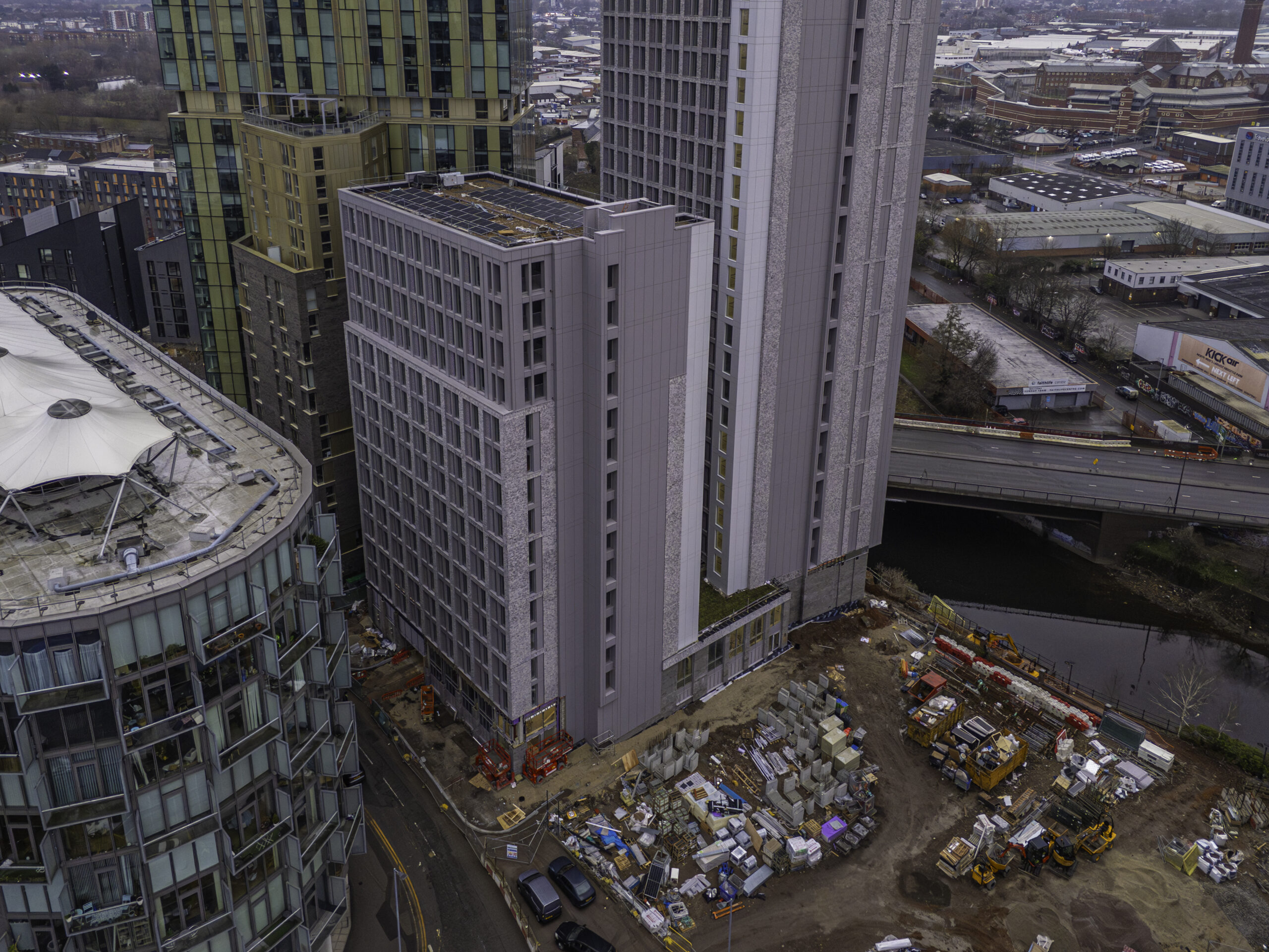 image of progress made of the construction of Embankment Exchange, Manchester