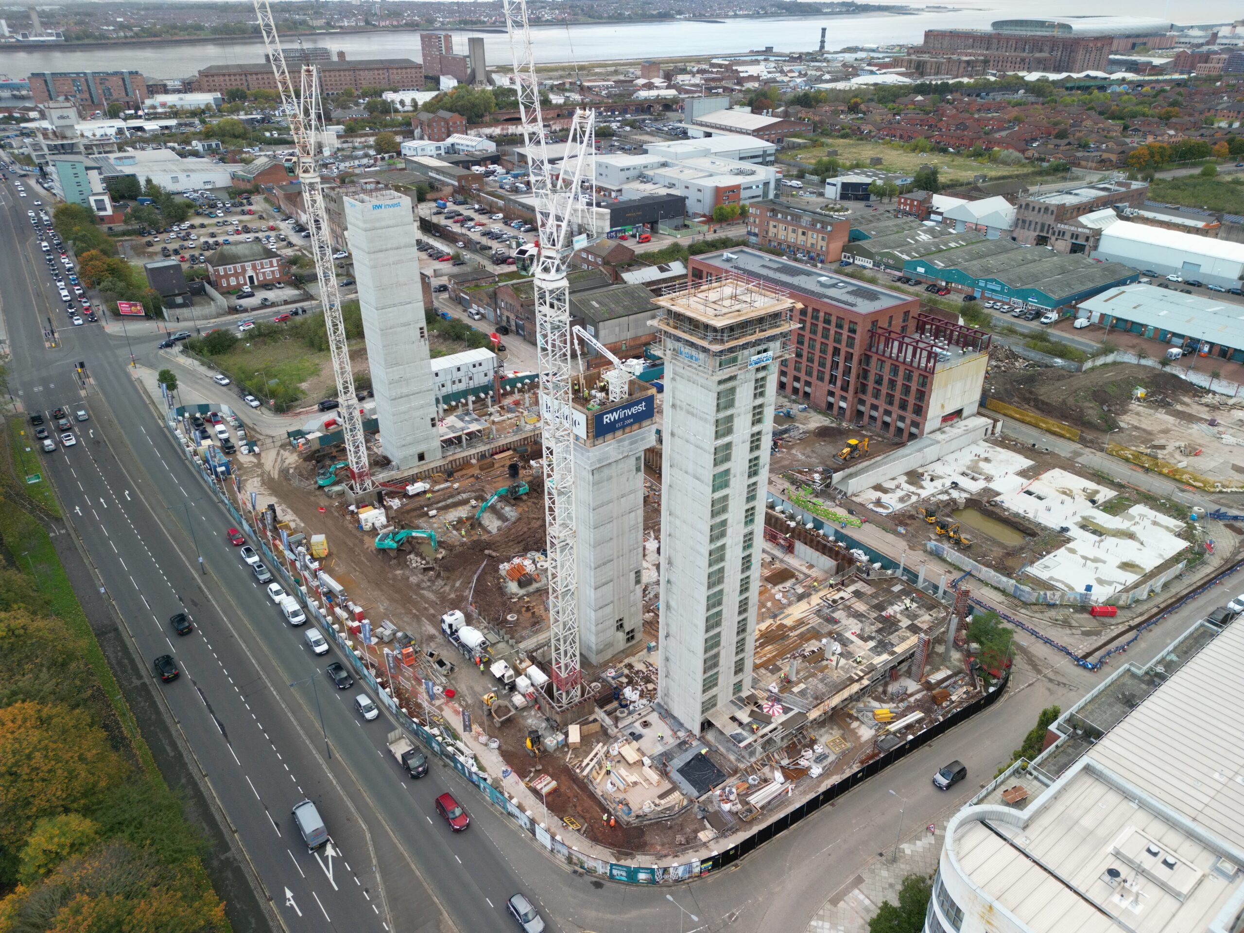 Image showing construction progress at The Gateway Liverpool development
