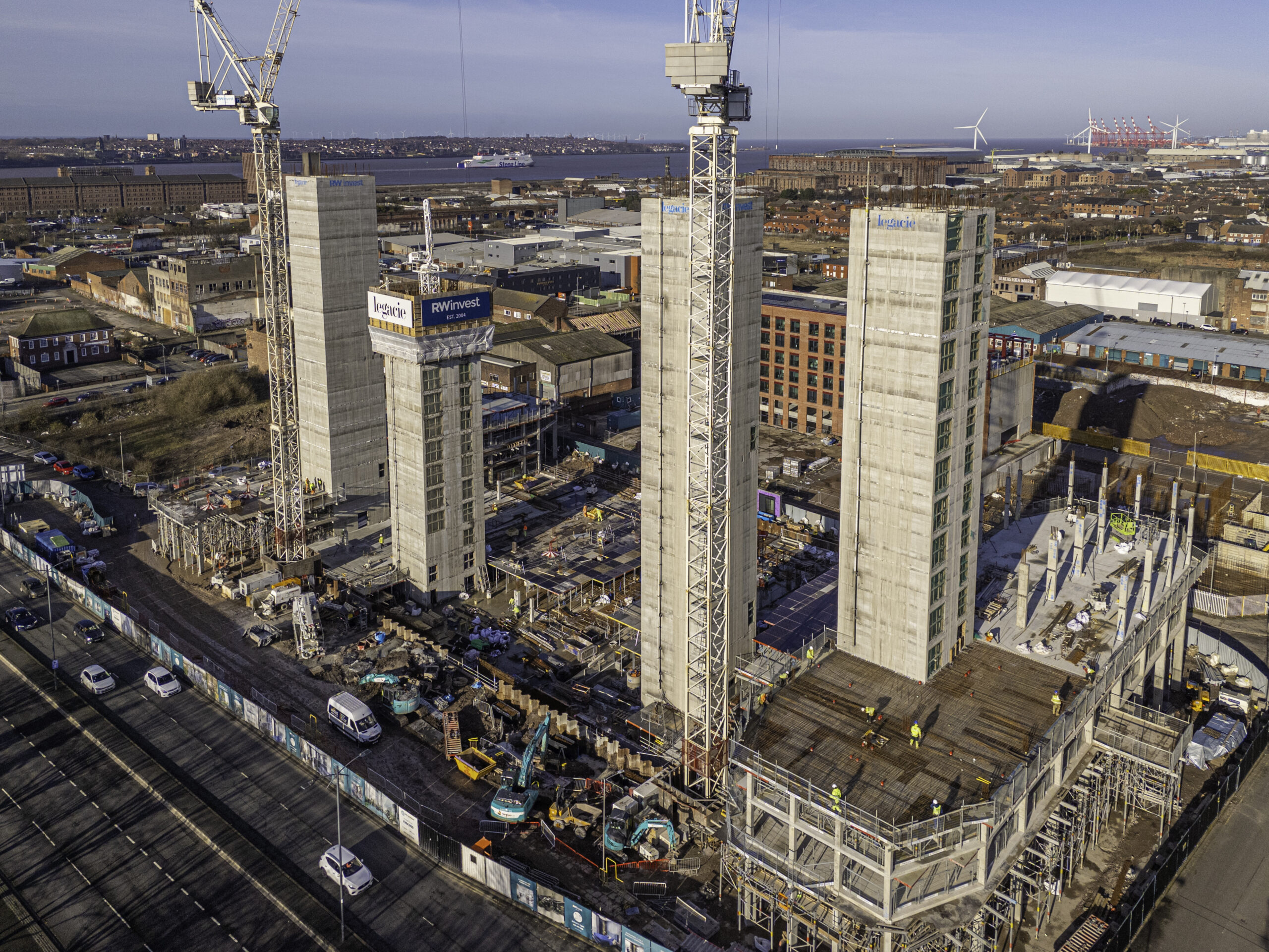 Image showing construction progress for the Gateway Liverpool development