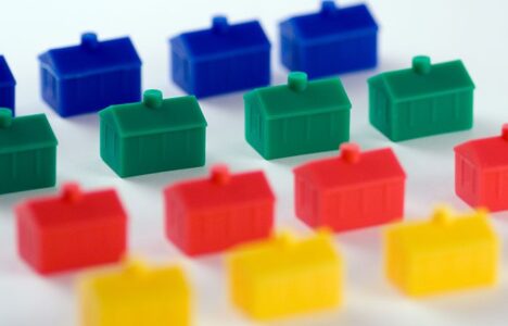 Colourful house models