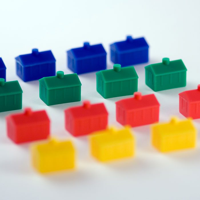 Colourful house models