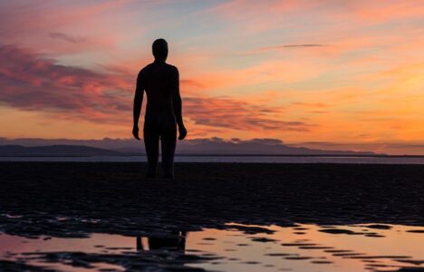 Statue on Crosby beach