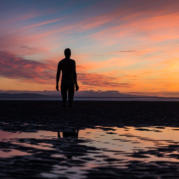 Statue on Crosby beach