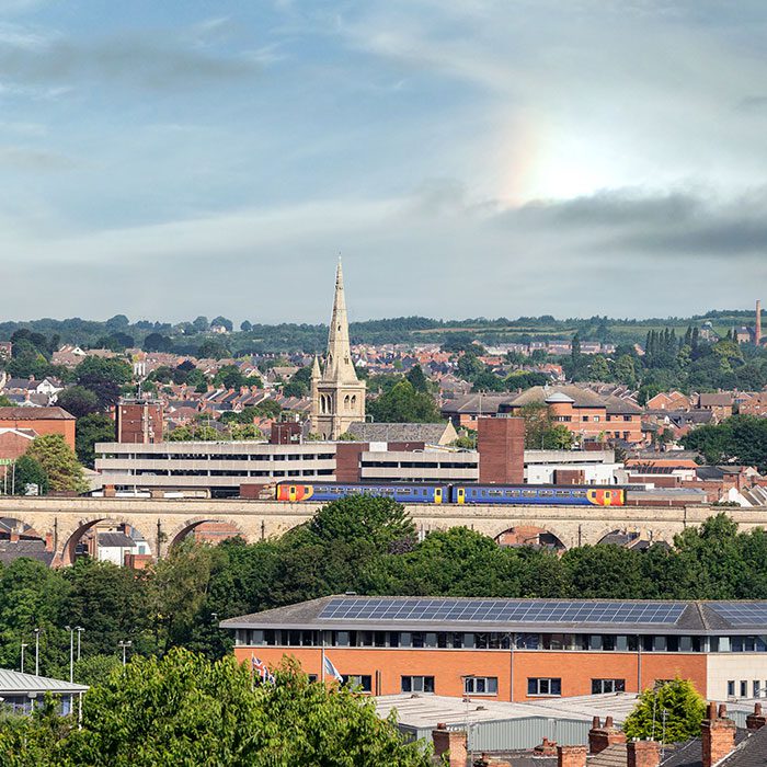 Mansfield Aerial View
