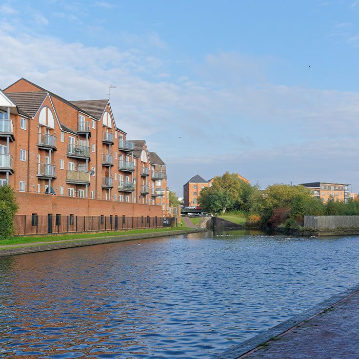 Walsall riverside view