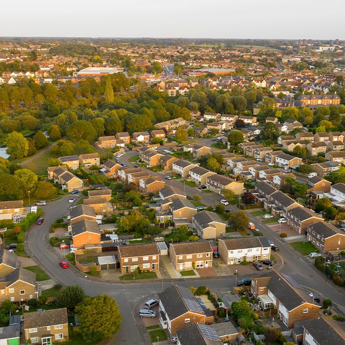 Colchester aerial view