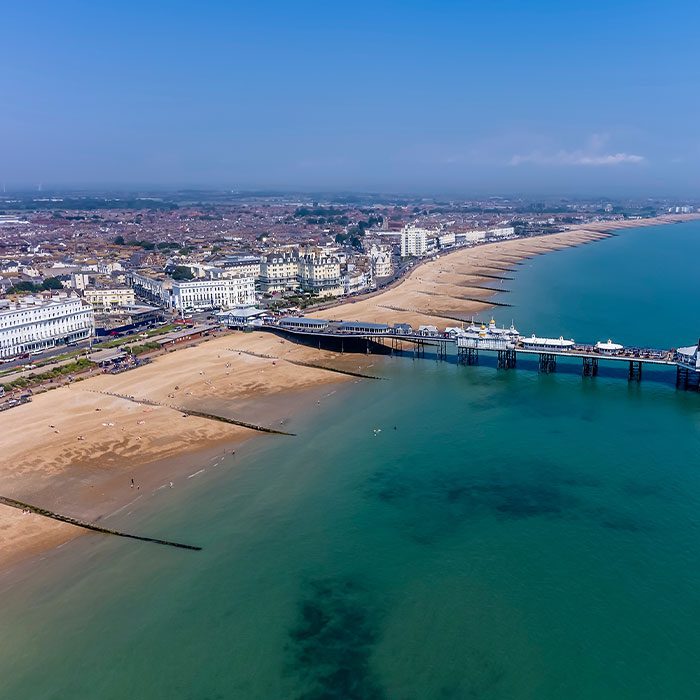 Eastbourne aerial view