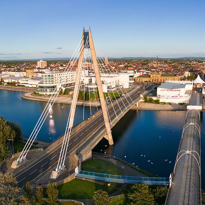 Southport aerial view