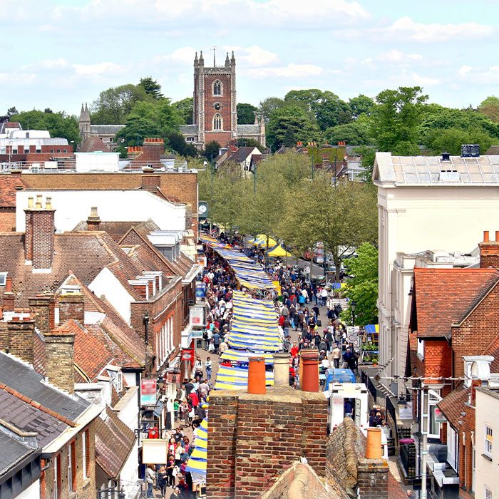 St-Albans aerial view