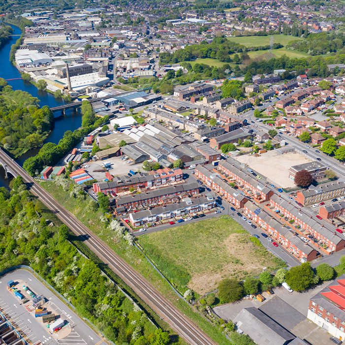 Dewsbury aerial view