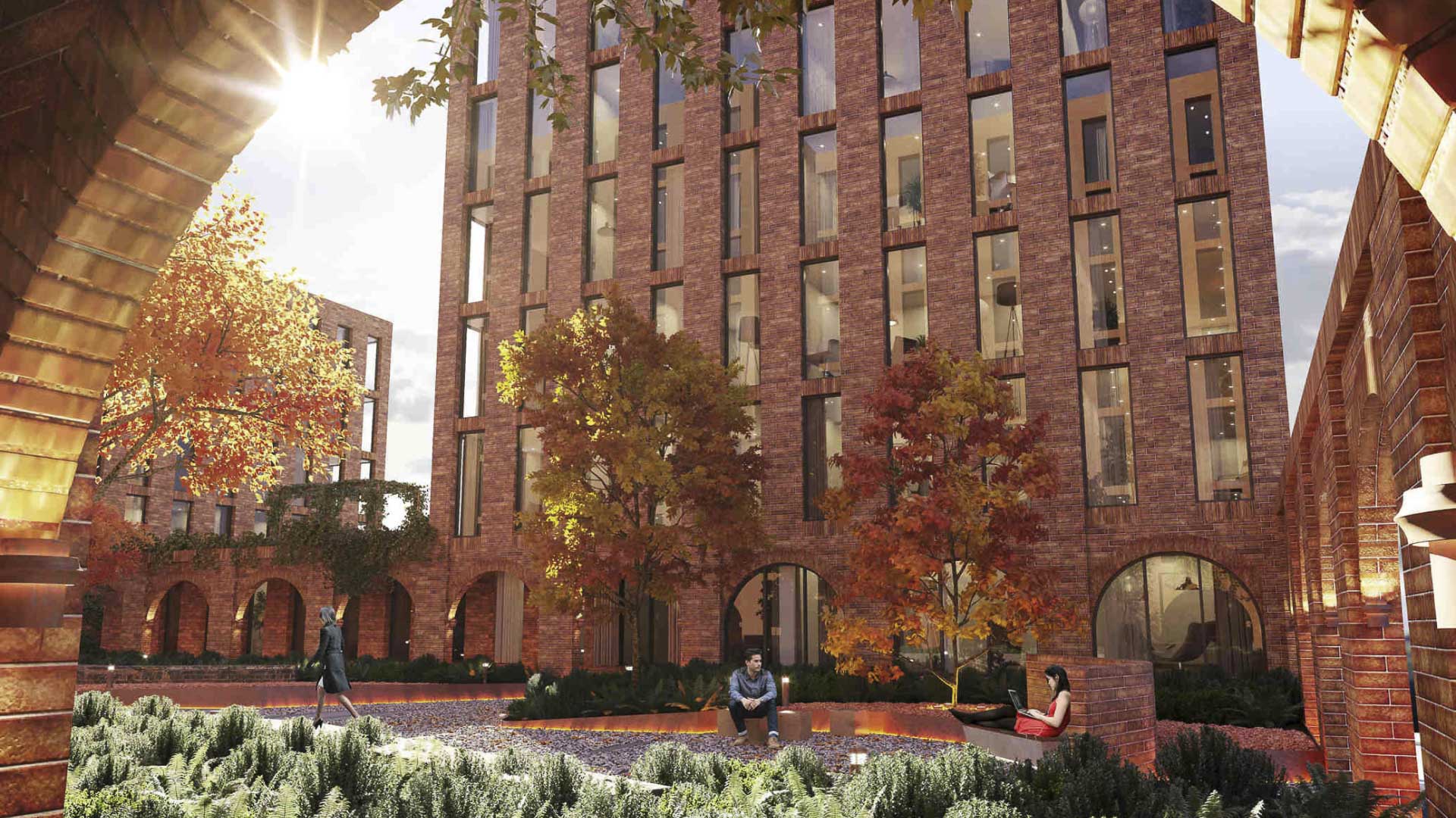 An image shows One Baltic Square's exterior