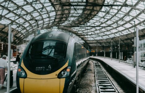 train waiting in lime street station