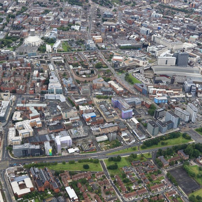 Overhead shot of Liverpool Knowledge Quarter