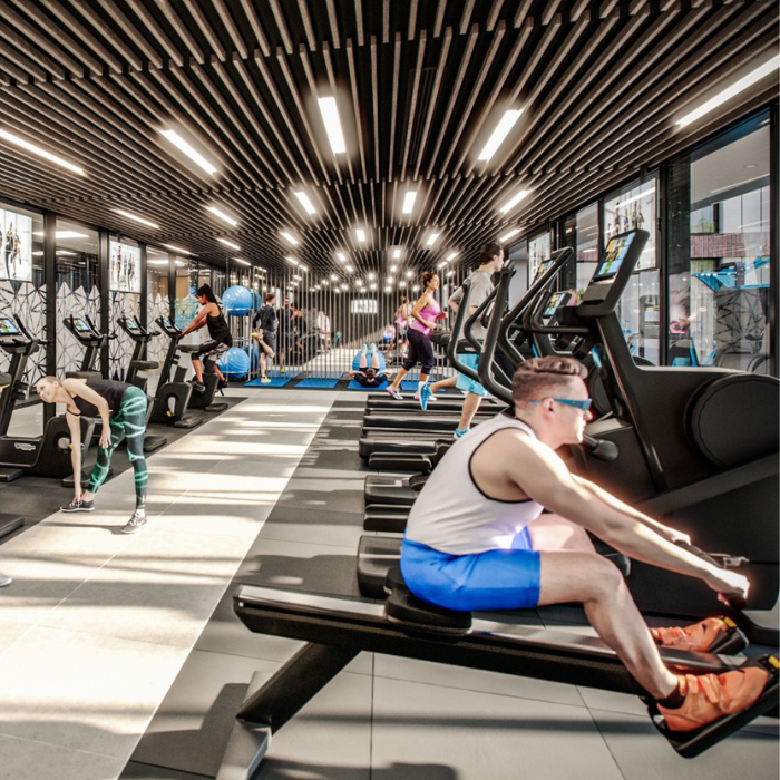 Onsite gym at Parliament Square, with premium exercise equipment.