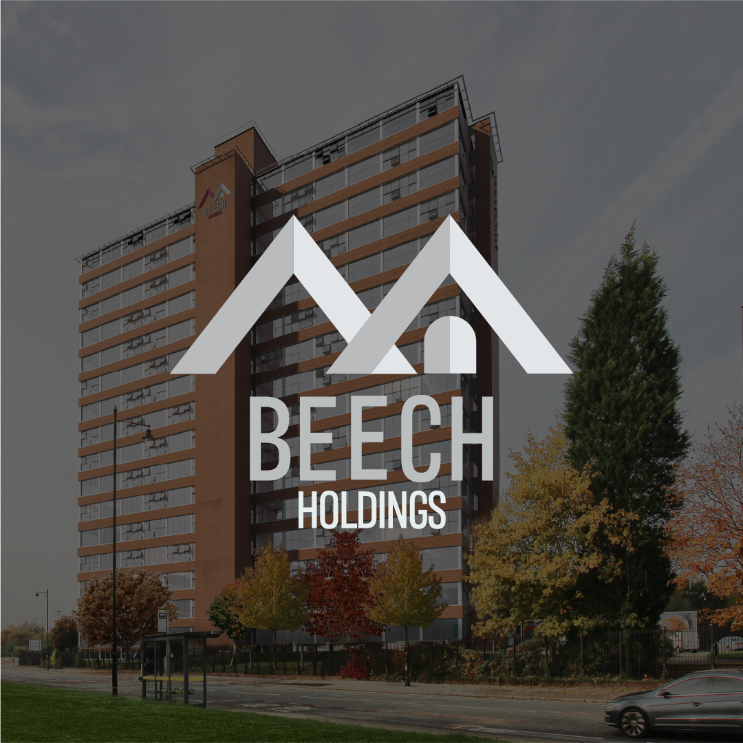 Beech Holdings Developer Logo With Building in Background