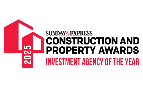 Award logo for RWinvest win at the Sunday Express Construction and Property Awards