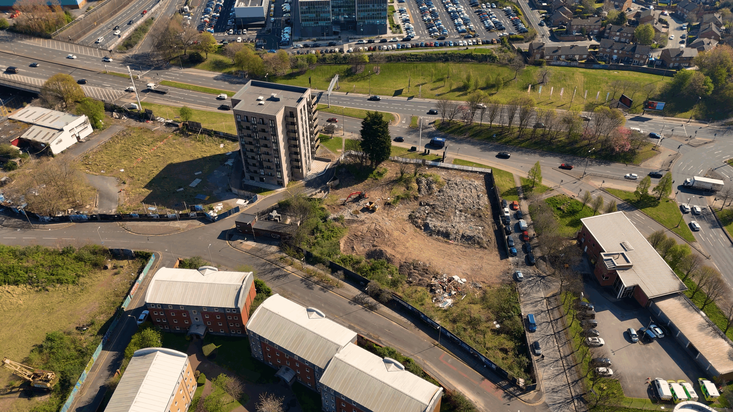 Image showing construction progress at SoapWorks Liverpool