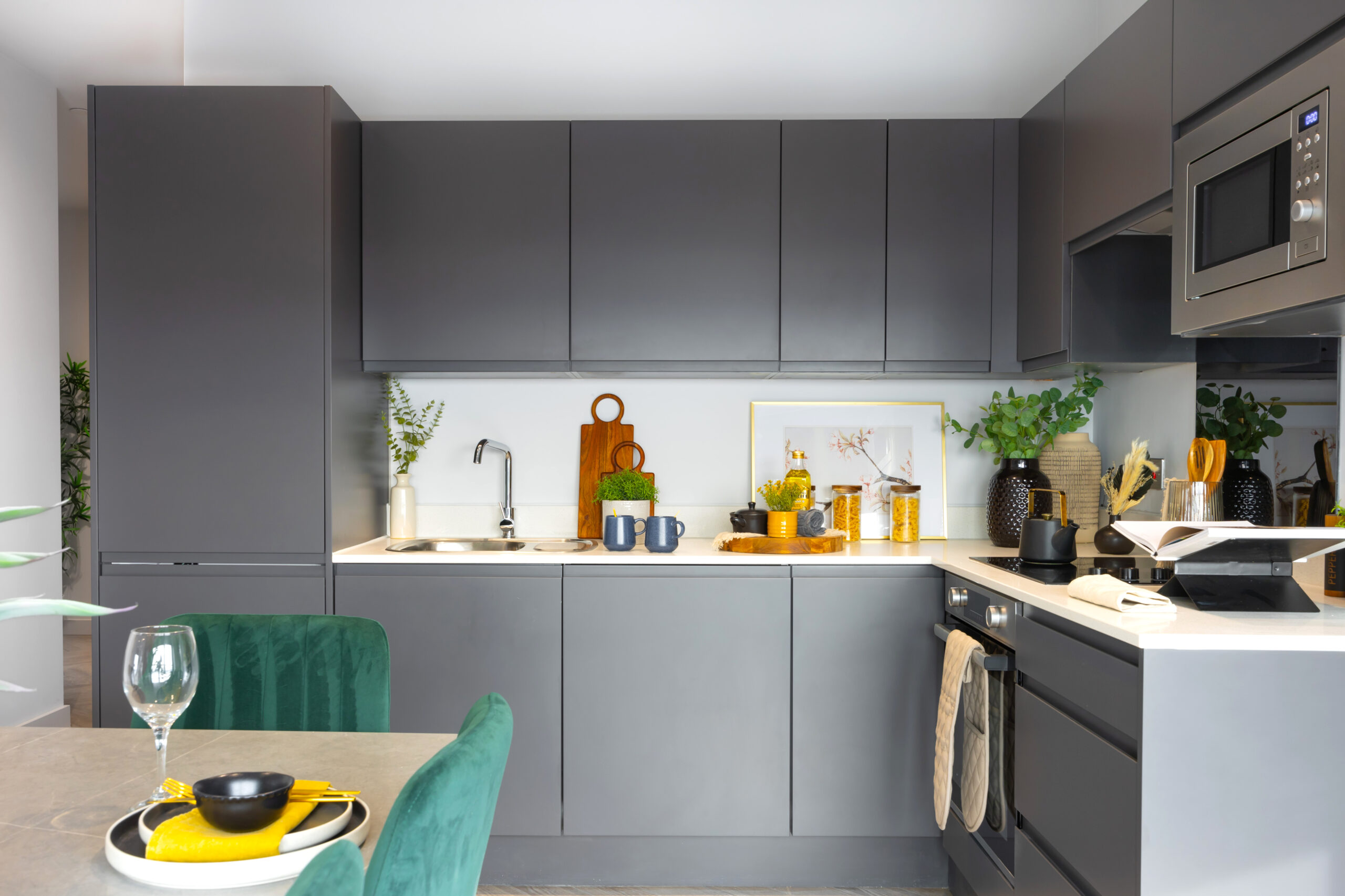 Interior image showing apartment at completed development, One Park Lane in Liverpool