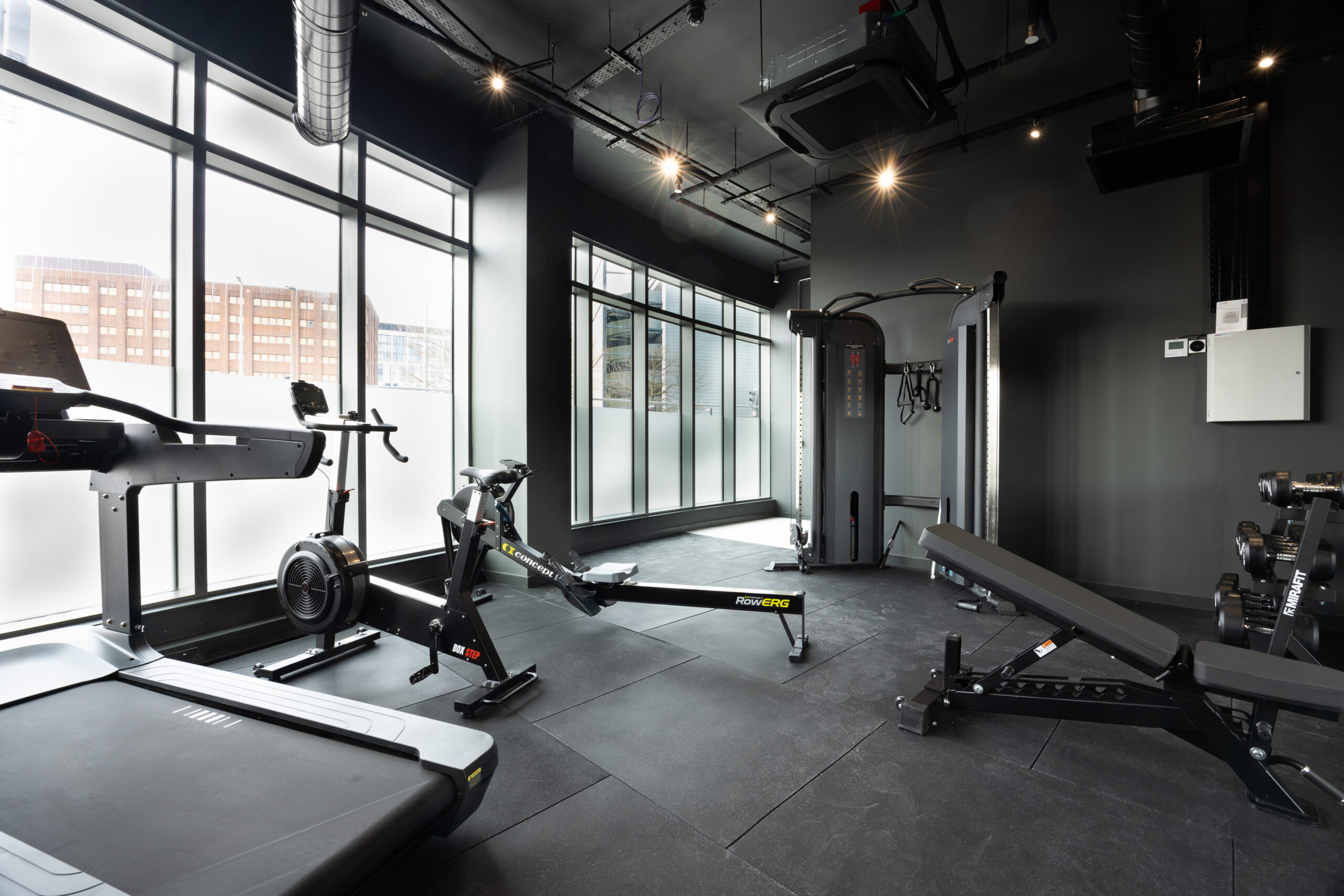 Onsite gym at One Park Lane Liverpool